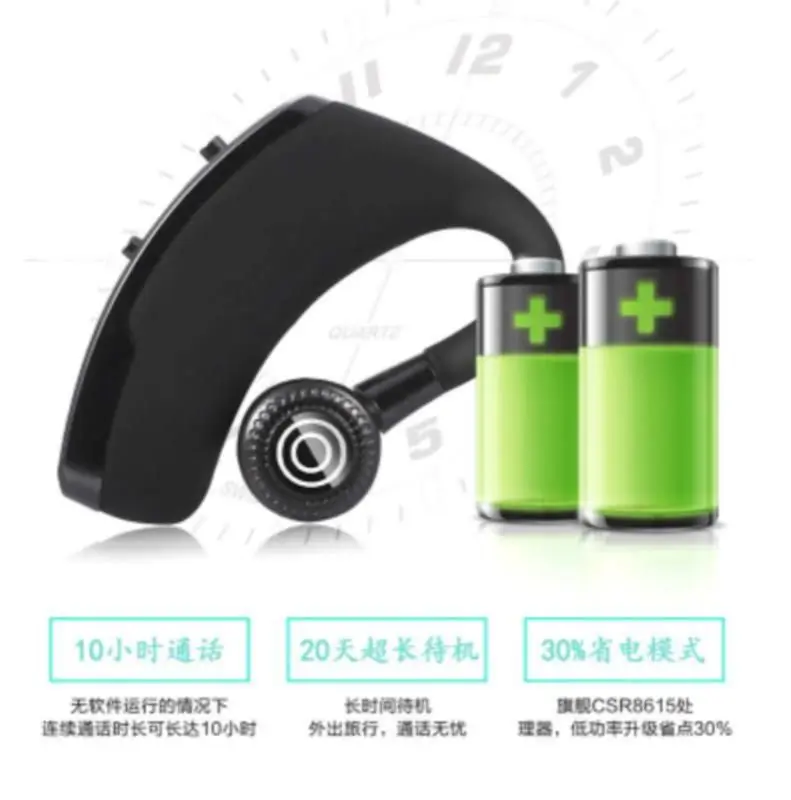 Новинка V9 беспроводные bluetooth-наушники с громкой связью, с управлением шумом, Бизнес Беспроводная bluetooth-гарнитура с микрофоном для спорта и вождения