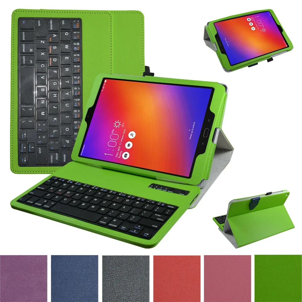 Съемный кожаный чехол с Bluetooth клавиатурой для планшета ASUS Zenpad Z10 ZT500KL Verizon 4G Let Android 9