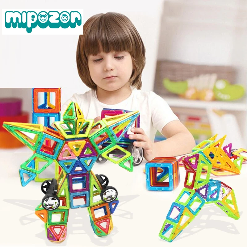 Mipozor 134 шт. магнитные дизайнерские строительные блоки модели и наборы игрушки