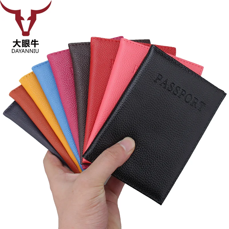 Модный чехол для паспорта из искусственной кожи путешествий удостоверения