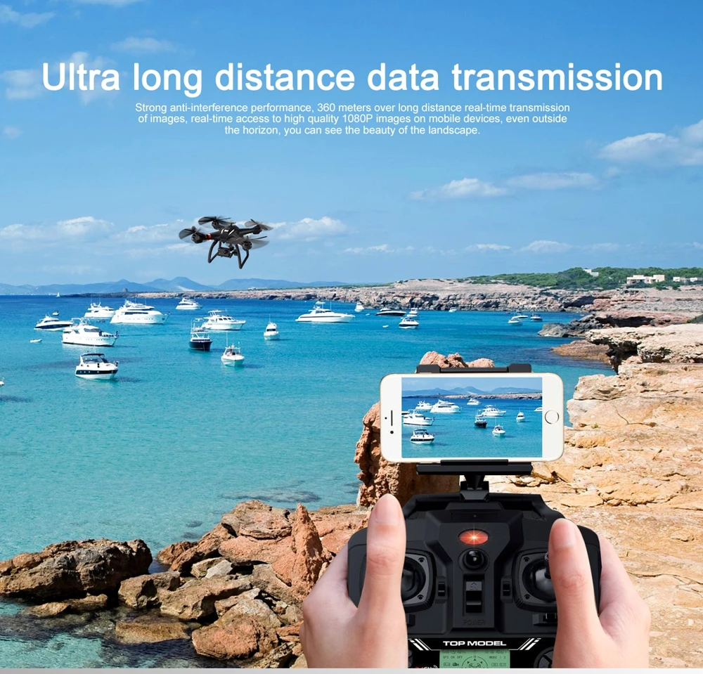 BAYANGTOYS X22 бесщеточный двойной gps WI-FI с видом от первого лица 3-осевому гидростабилизатору высота Hold1080P Камера RC Дрон Квадрокоптер RTF VS X21