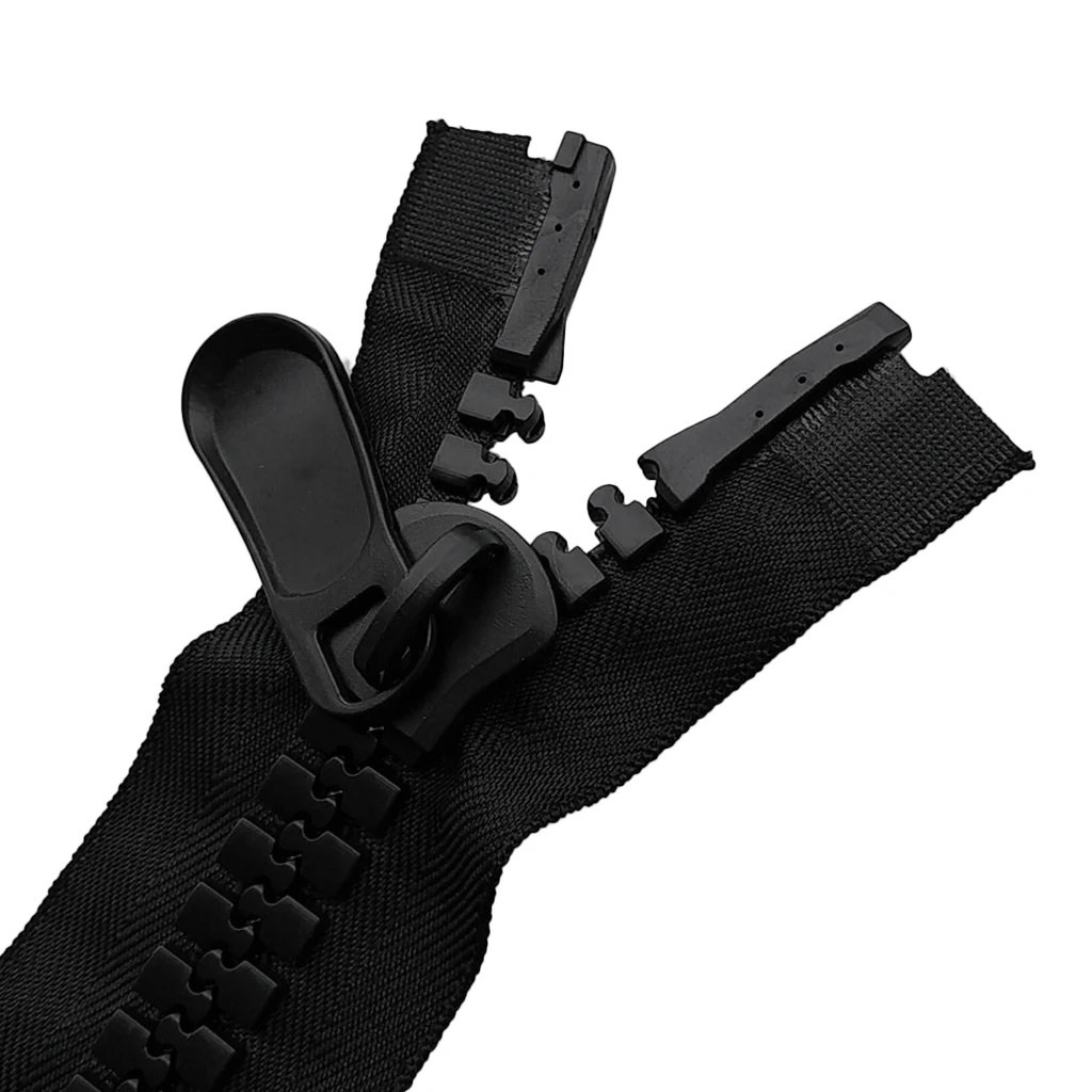 

2pcs 20# Zipper Repair Kit Zipper Puller Metal Zipper Slider Replacement Zip Head Emergency Repair Gear with Long Pull