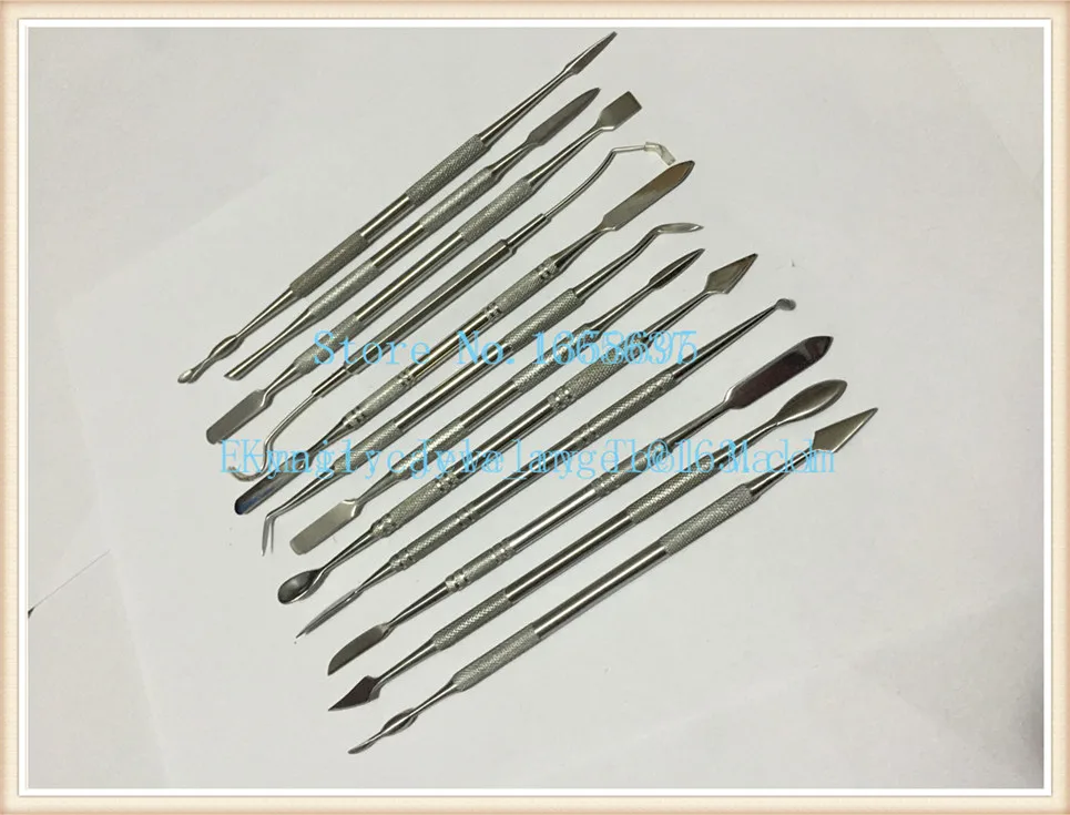 Набор бижутерии из 12 предметов стальной двусторонний восковой инструмент нож