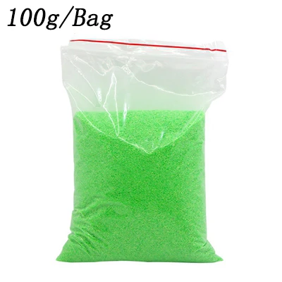 Green 100 г/пакет, сделай сам, не влажный волшебный песок, игрушки ручной работы, нетоксичный волшебный Марс, Космический песок, обучающая игрушка для детей, подарки, oyuncak - Цвет: Green