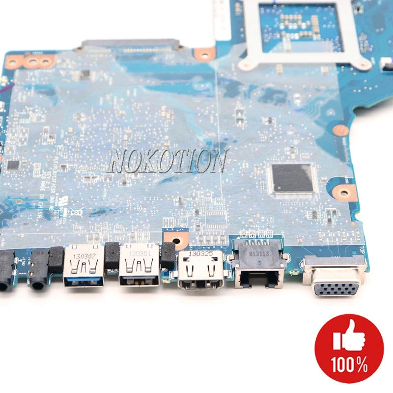 NOKOTION Фирменная новая материнская плата для ноутбука Toshiba Satellite L850 C850 C855 H000052740 H000052730 материнская плата HM70 DDR3 Бесплатный процессор