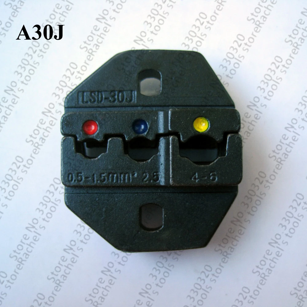 Набор обжимных штампов A30J для изолированных клемм и кабельных соединений|dying