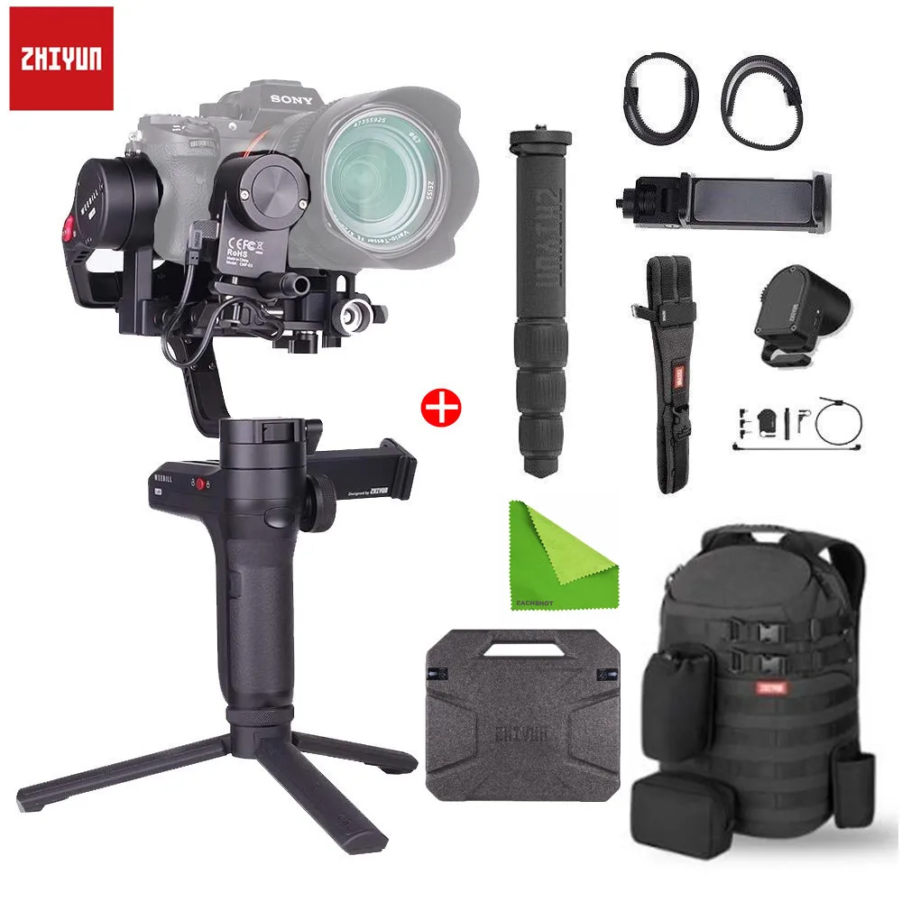 Zhiyun-Tech weebill лаборатории 3-осевому гидростабилизатору Ручной Стабилизатор для sony беззеркальных Камера Поддержка Сенсор Управление с быстрым набор для установки