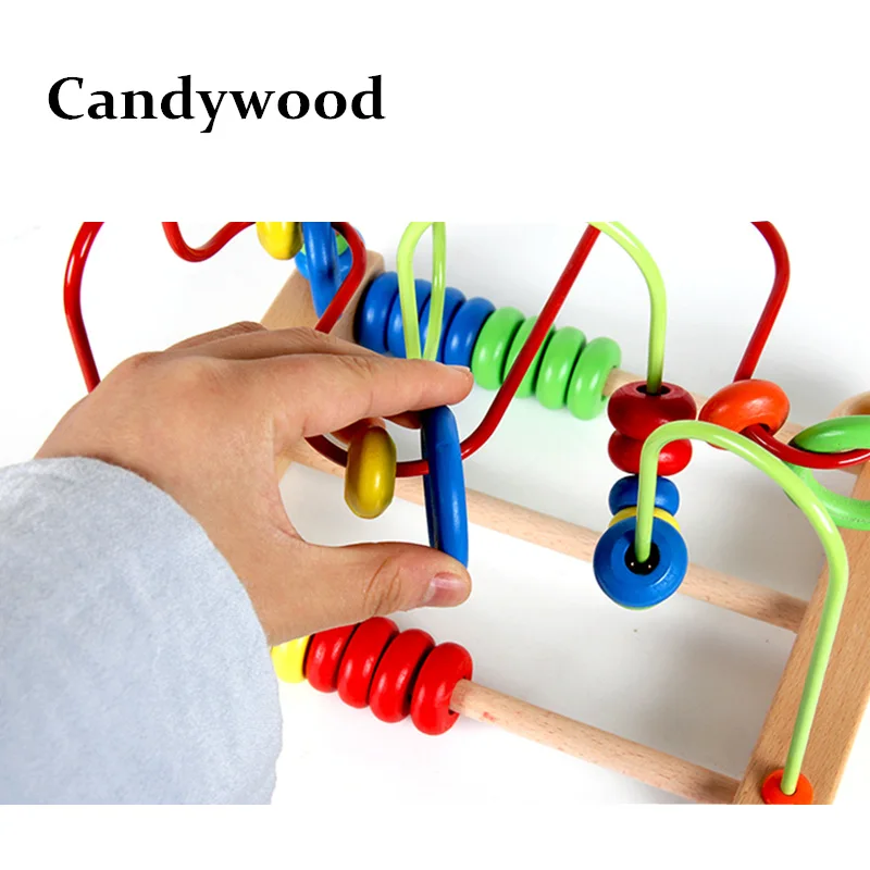 Candywood 2017 новые детские разноцветные Круглые бусины забавные шарики лабиринты