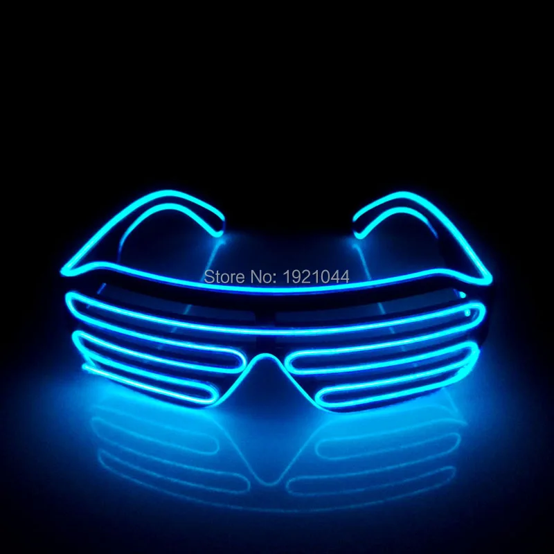 Горячая распродажа модные очки со светодиодной подсветкой EL Wire неоновые