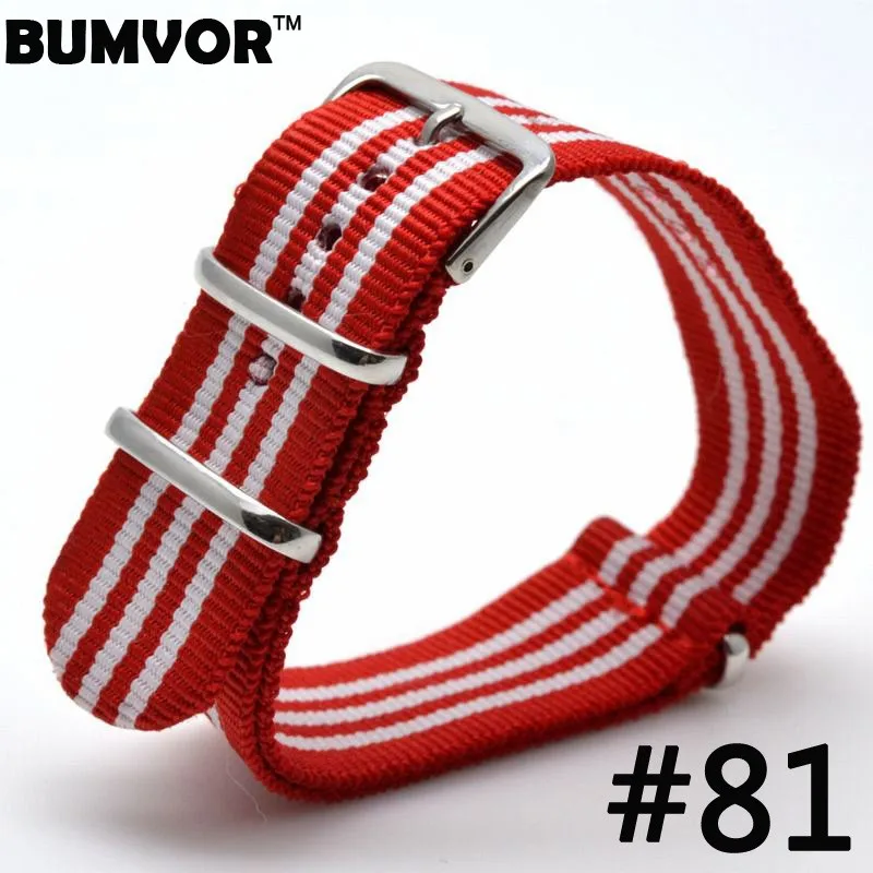 2019 new brand watch strap Watchband 1pcs Nato Strap 22mm Nylon Watch Band Waterproof | Наручные часы
