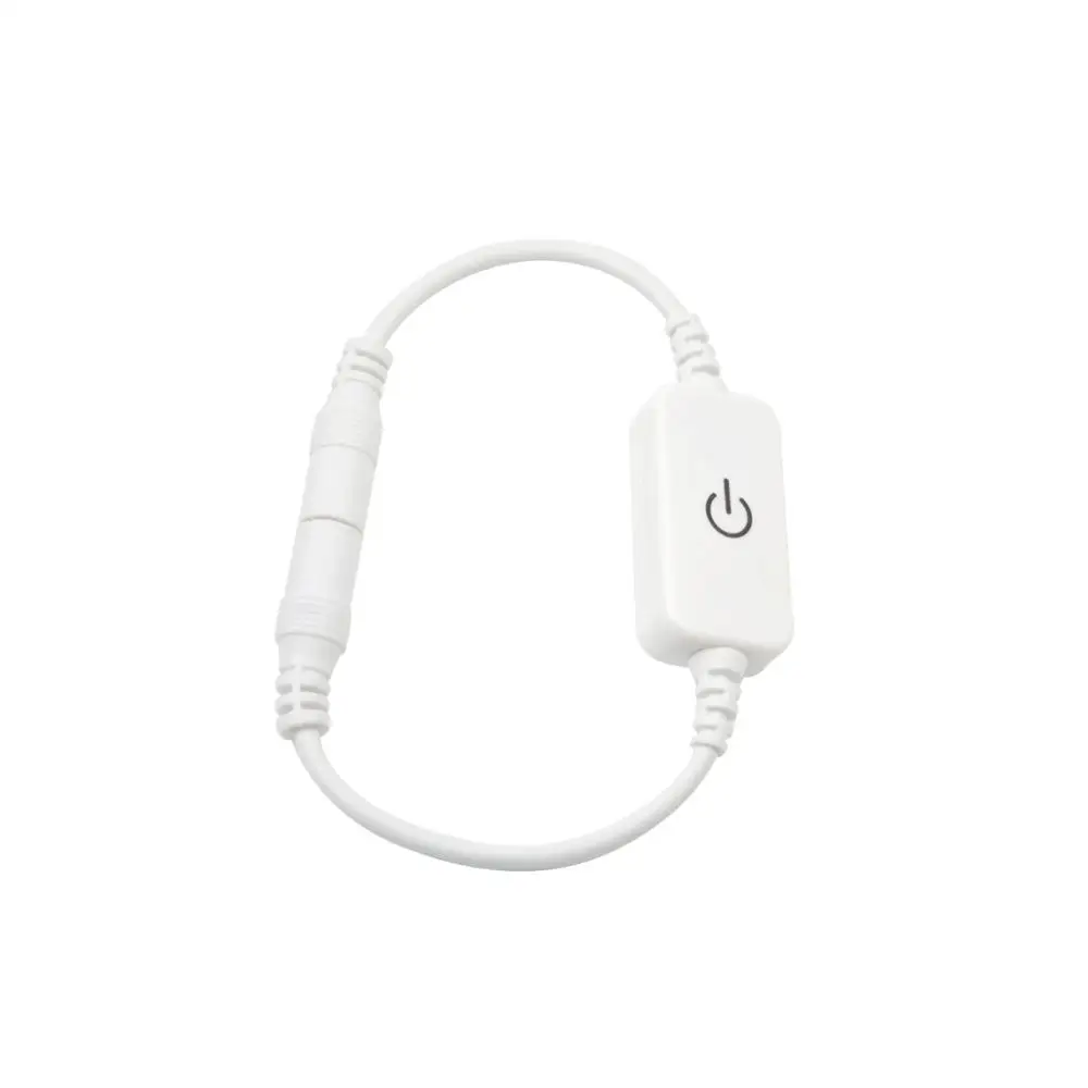 White DC 12 V-24 V сенсорный выключатель для Светодиодные ленты светильник панель регулировки яркости подсветки светодиодный переключатель типа магнитной ленты для подключения одного Цвет Светодиодные ленты - Цвет: White