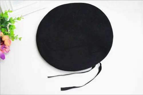 Black for kid Популярная модная Военная солдатская армейская шапка унисекс Мужская Женская зимняя теплая шерстяная берет - Цвет: Black for kid