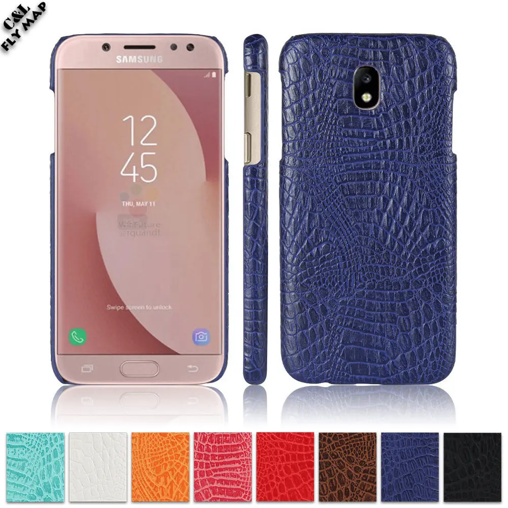 Чехол из крокодиловой кожи для Samsung Galaxy J5 2017 j530 жесткий защитный чехол телефона