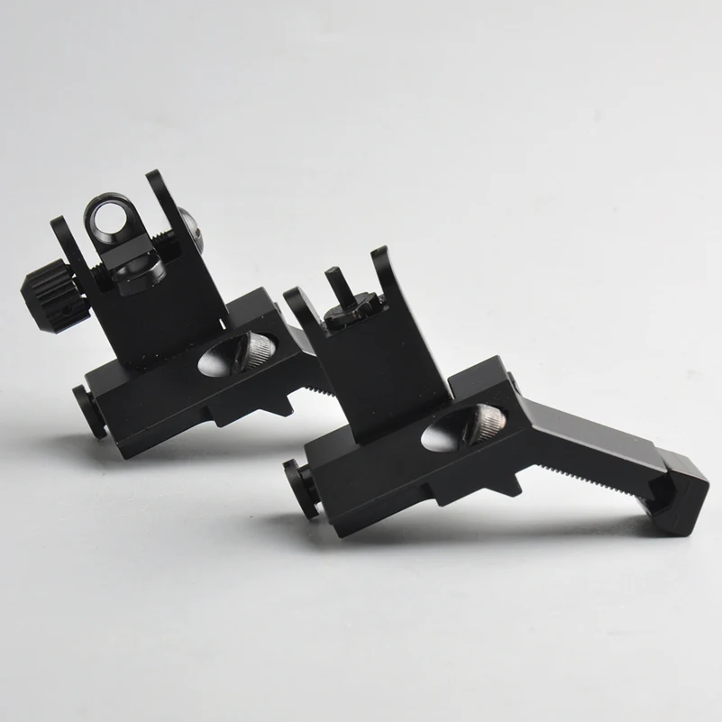 Новый US 45 градусов Off Front Rear Set BUIS Flip Up Back Side Iron Sight Fit 20 мм Rail | Спорт и развлечения