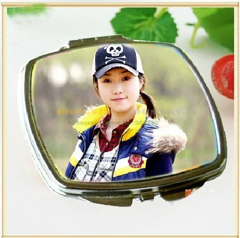 Квадратное Сублимационное зеркало для макияжа 10 шт./лот|makeup mirror with led light|makeup