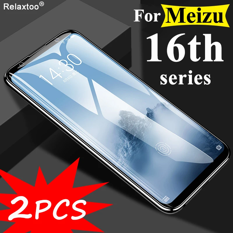 2 шт. Защитное стекло для защиты экрана для Meizu 16th плюс mezu лабиринт Мэйси 16 Ом защитная пленка из закаленного стекла экрана мобильного телефона verre tremp