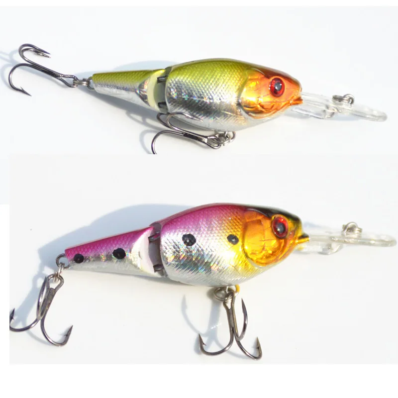 1 шт. рыболовная приманка двухсегментная длинная наживка с язычком морские