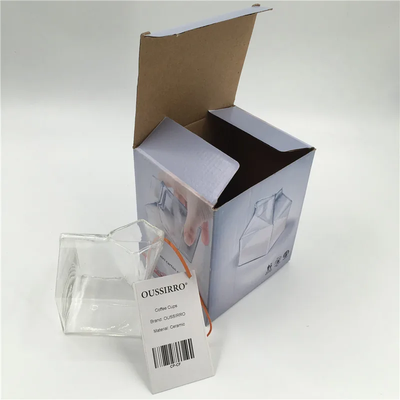 Высокое боросиликатное стекло креативная чашка жаростойкая Fred And Friends половинная