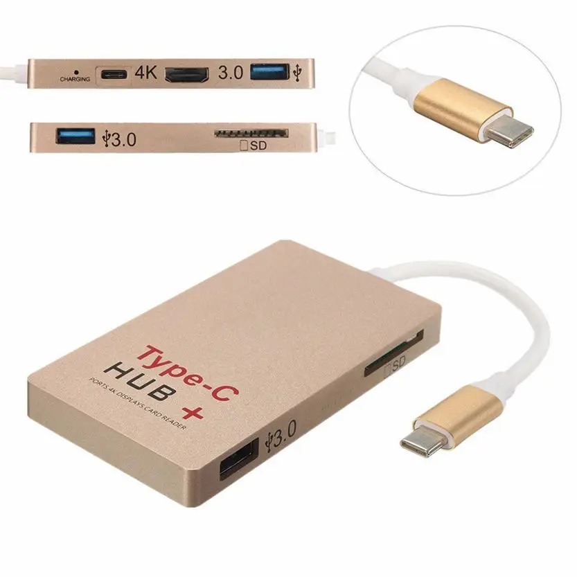 Многофункциональный 6-портовый Usb 3. 0 type-c концентратор устройство для чтения