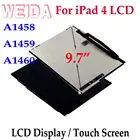 WEIDA ЖК-дисплей 9,7 дюйма для iPad 4, ЖК-дисплей A1458, A1459, A1460, сенсорный экран в сборе, Замена для iPad 4
