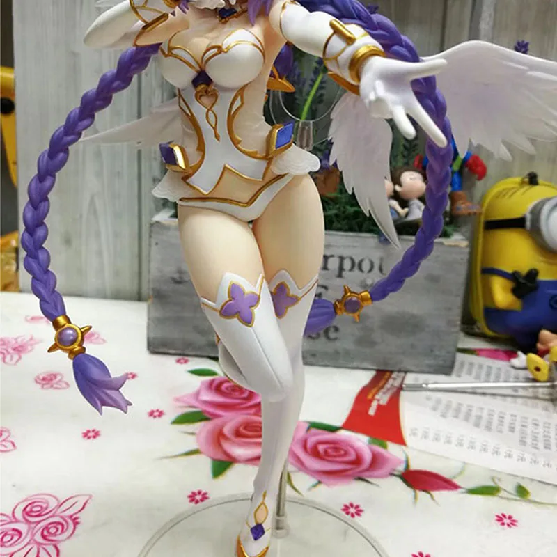 Новый 25 см аниме Hyperdimension Neptunia цифры фиолетовый сердце Нептун ПВХ Фигурки
