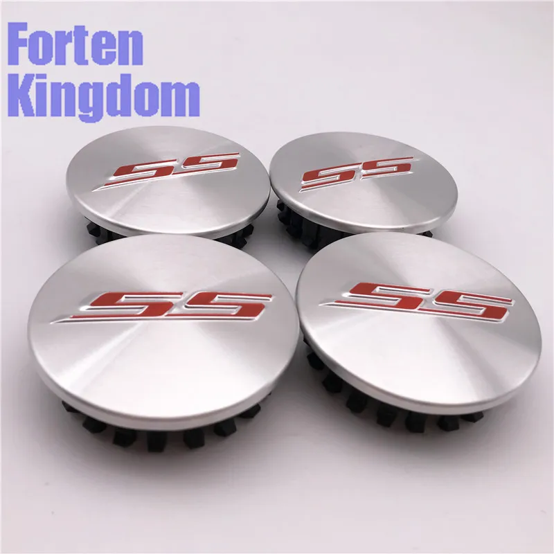 Forten Kingdom 4 шт. диаметр 67 мм красный SS логотип серебристая алюминиевая ABS пластина пользовательское колесо со ступицей Центр Колпачки 19351757