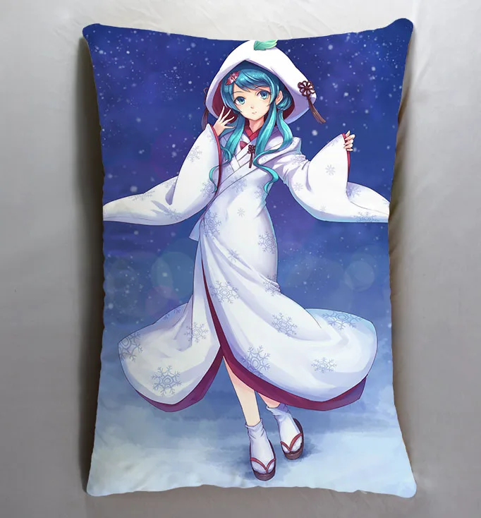 Розовый Аниме Манга Мику Хацунэ VOCALOID 40*60 см чехол для подушки сиденья постельные принадлежности подушки 004 - Цвет: Розовый
