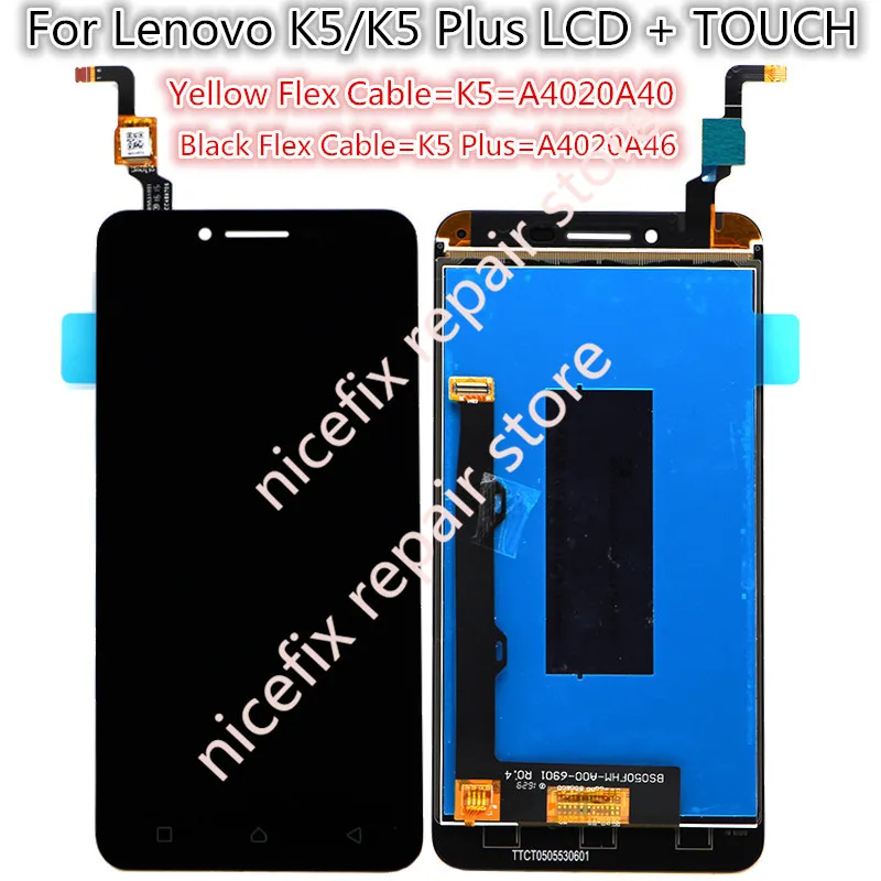 ЖК-дисплей и дигитайзер сенсорного экрана для Lenovo K5 Plus A6020 A46 1920*1080 экран 5 дюймов