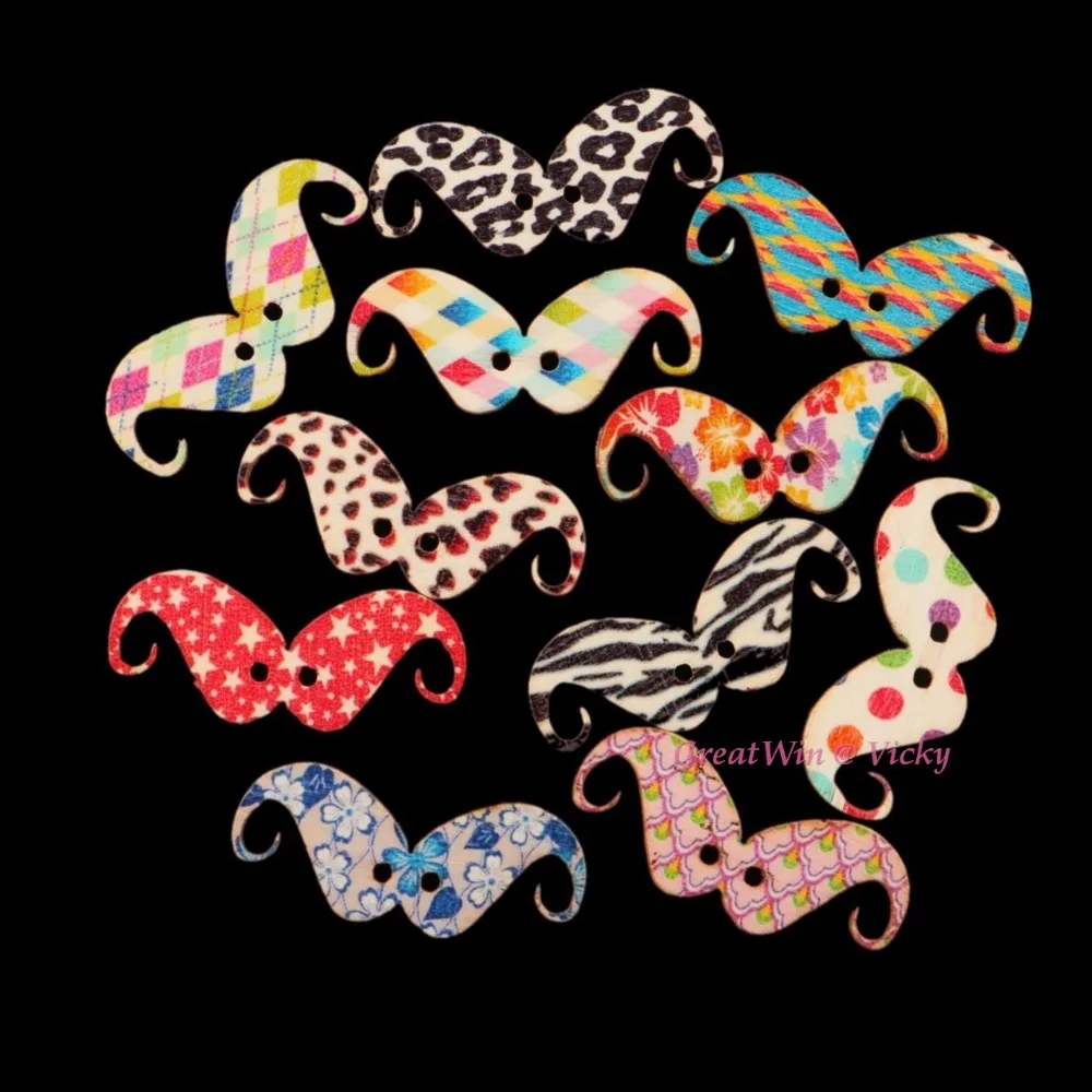 15 шт. Пришивание пуговицы для шитья деревянные разноцветные 2 отверстия