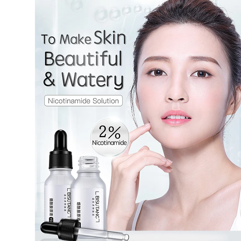 BISUTANG Niacinamide Solution Repair Acne Muscle Fade Marks Shrink Pores Whitening Essence Face Serum | Красота и здоровье