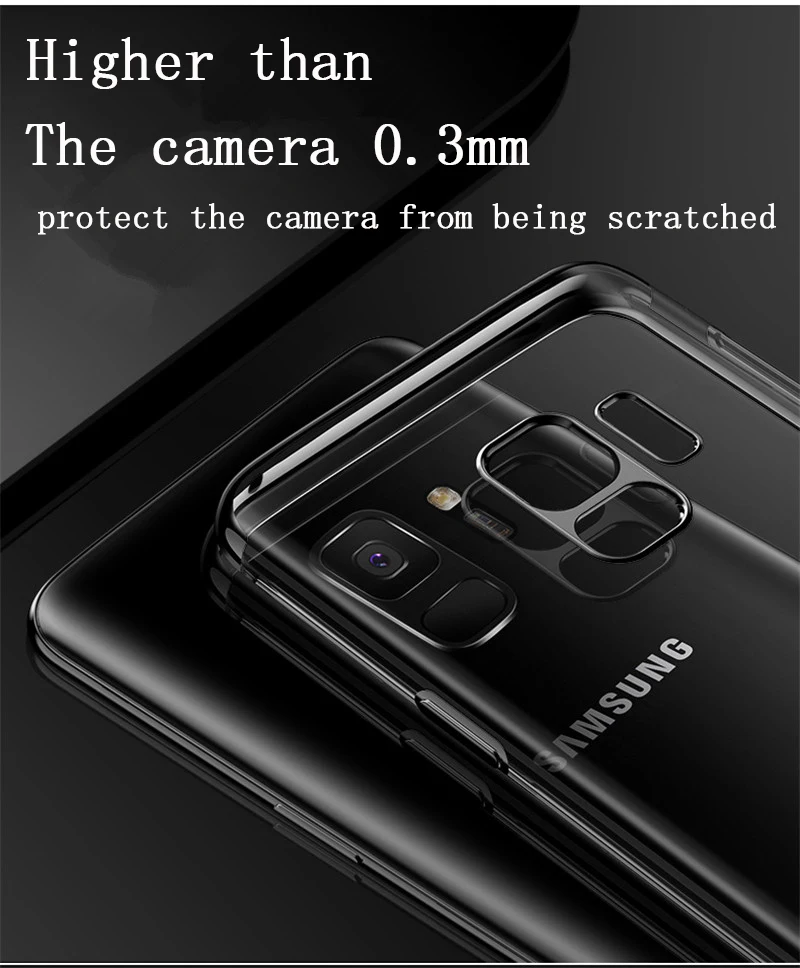 Роскошный мягкий чехол 3 в 1 из ТПУ с покрытием для Samsung Galaxy S6 S7 Edge S8 S9 S10 S20 Plus Note 8 9 10