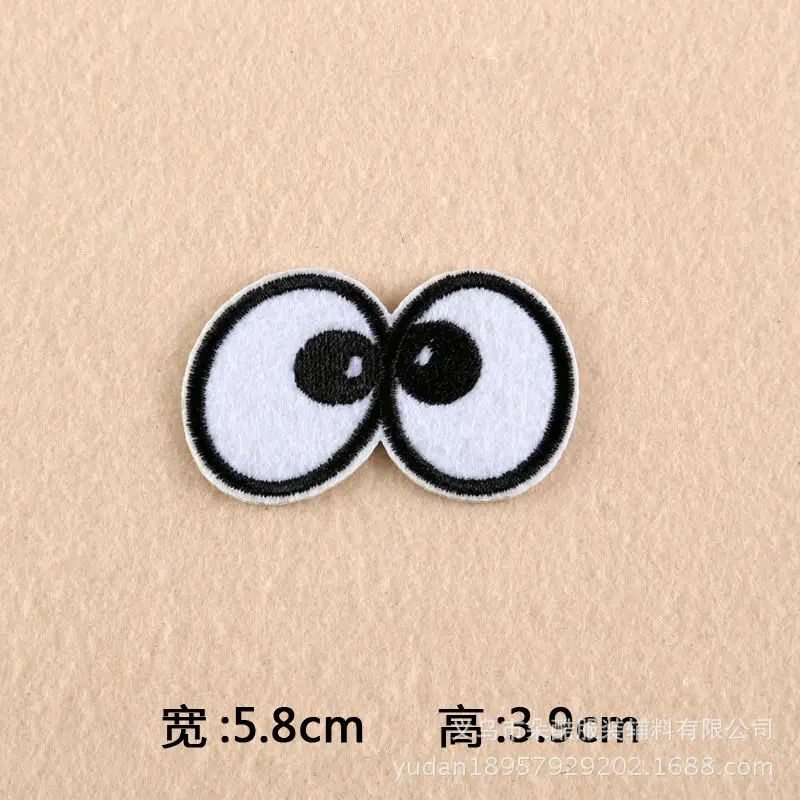 Мультяшные очки с утюгом на высоком каблуке Новинка вышитая одежда нашивка для