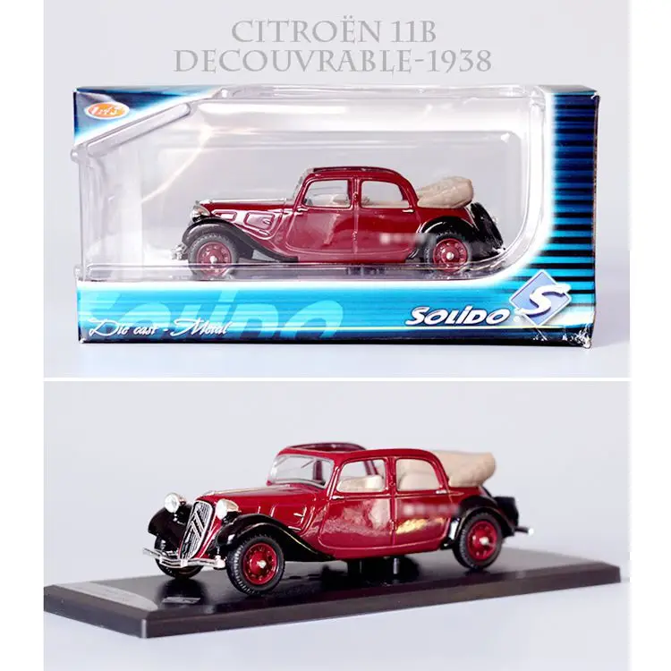 Модель автомобиля из сплава литые игрушки coche для детей mkd3 1:43 SOLIDO 1938 Citroen 11B