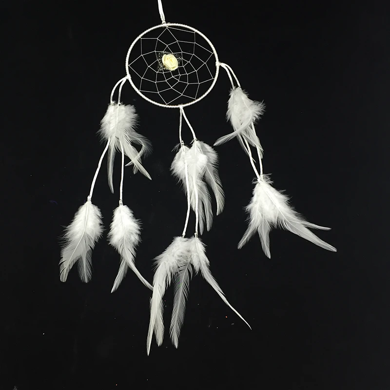 

Dream Catcher Home Decor, Feather Dreamcatcher Wind Chimes Indian Style Religious Mascot Car or Wall hanging Decoration