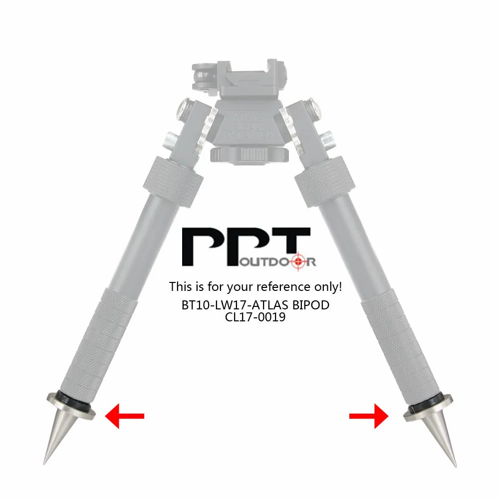 Охотничьи Bipod E.T Dragon ножки атласные Быстросменные шипы из нержавеющей стали 2 шт.