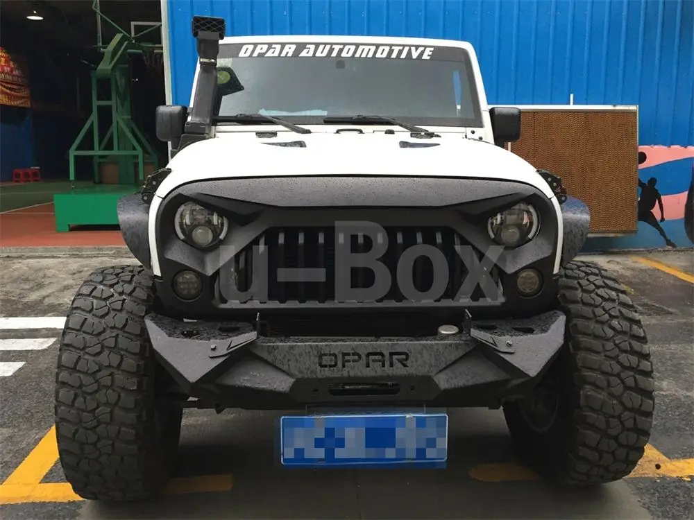 Матовый Черный Сердитые Птицы Обновления Topfire Сетки Решетка Вставка Для Jeep JK Wrangler