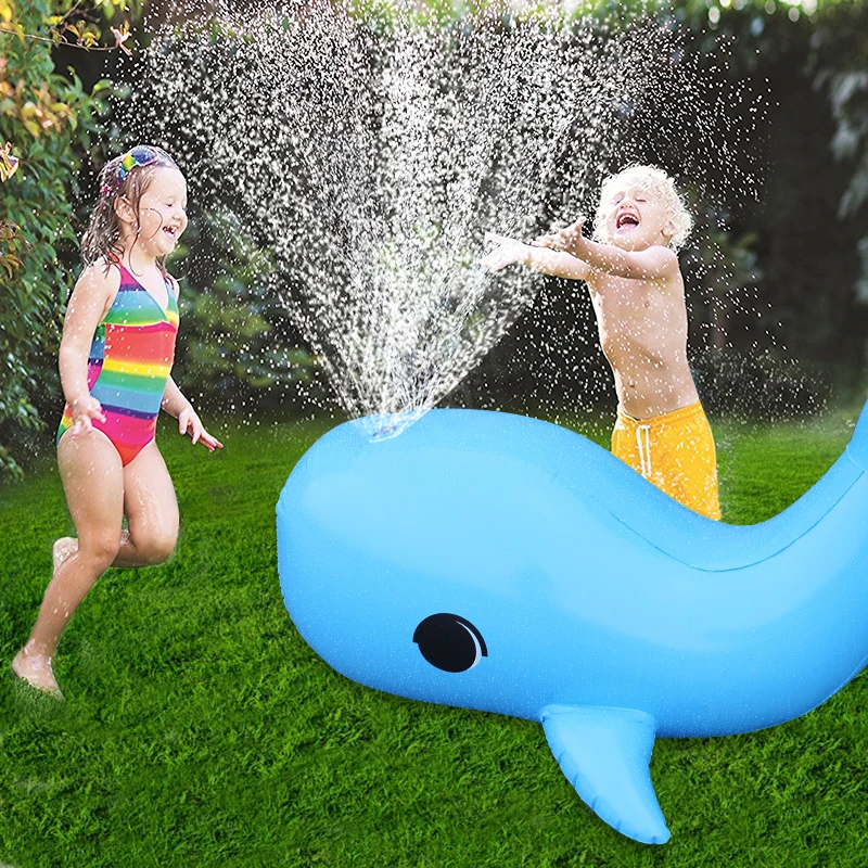 

Inflatable Dolphin Yard Sprinkler Outdoor Sport Splash Toys for Kids Grass Water Sprinkler Spraying Play Summer Pool Accessories