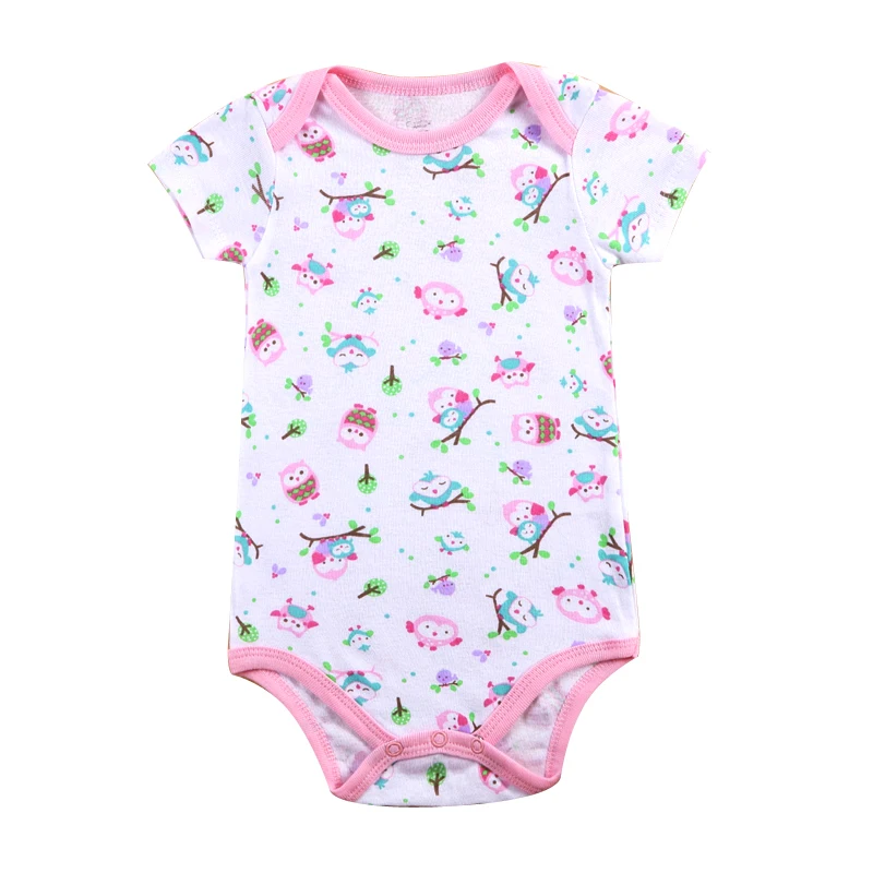

tender Babies New Baby Bodysuit Cotton Infant Jumpsuit floral Bebe soft Overall Short Sleeve Baby Girl Clothing Set Summer