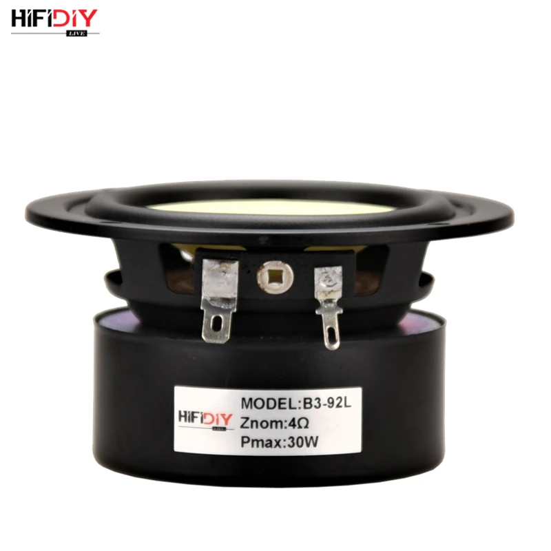 HIFIDIY LIVE hifi 3,6 3,5 дюймов 92 мм полночастотный динамик 4OHM 30 вт высокий альт низкие высокие частоты Средний бас громкоговоритель B3-92L