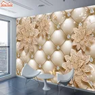 ShineHome-цветочный мягкий рулон, стены 3d с бриллиантами, украшения для стен, обои s 3 d, для гостиной, зала, настенная бумага, рулон, домашнее искусство