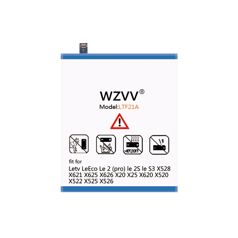 Wzvv 3700mAh LTF21A Аккумулятор для Letv LeEco Le 2 Le2 Pro X620 X626 &amp S3 LeS3 X526 X527 литий-ионные