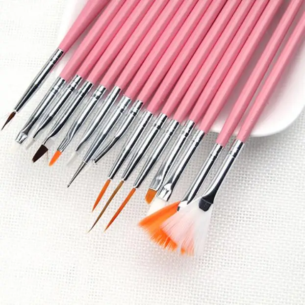 1 компл. (15 шт.) дизайн ногтей перо маникюрные инструменты ногтем Цвет Рисование