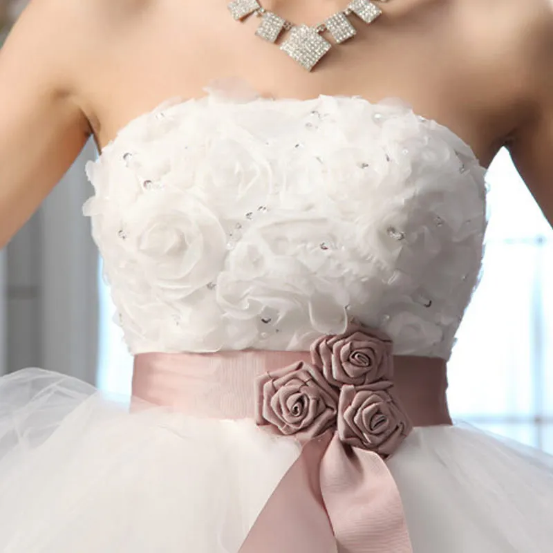 Женское свадебное платье принцессы официальное с коротким шлейфом 2-28 Вт 2016 |