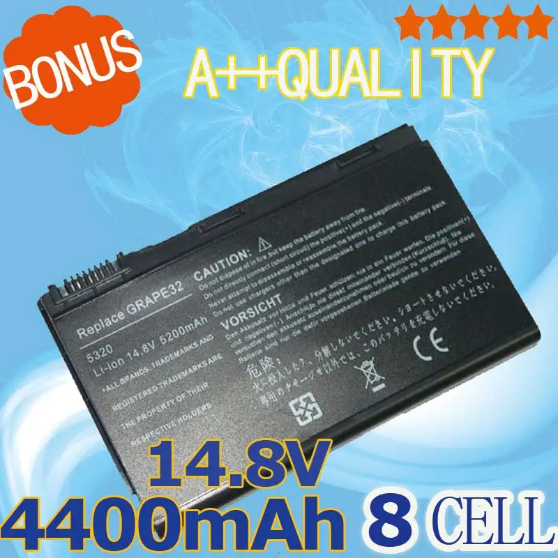 8 ячеек батареи для AcerTravelMate 5220G 5230 5310 5320 5330 5520 5530G 5530 5710 5710G 5730 5730G 5720 5720G|battery for acer|8