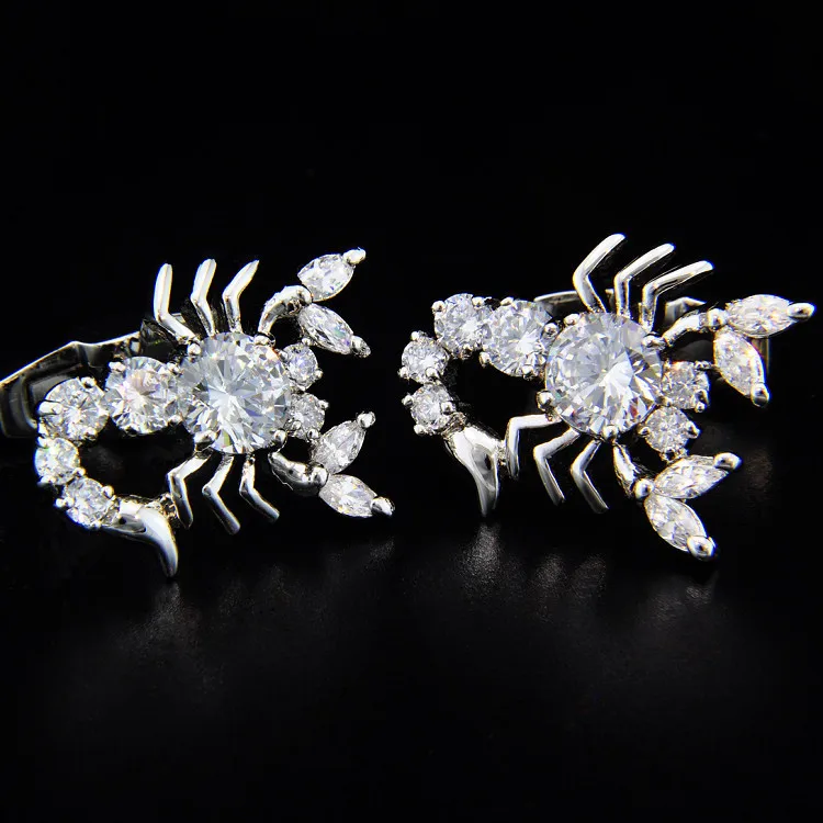 Спартанские позолоченные запонки серебряного цвета с цирконом AAA|button vest|button