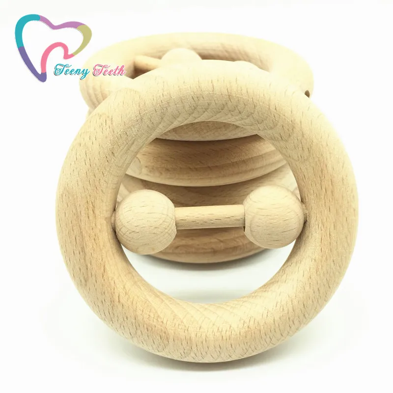 1 шт. детская деревянная игрушка погремушка из Букового дерева|baby wooden teething|toys toystoys