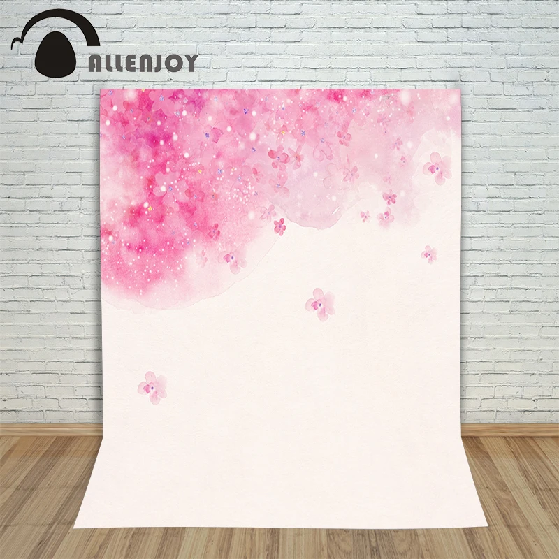 Allenjoy Рождественский фон для фотосъемки розовый цветок белый милый детский душ