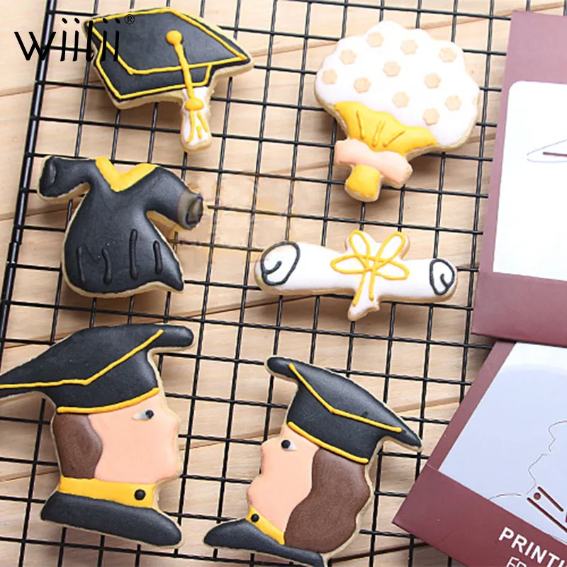 Нержавеющая сталь костюм на выпускной для нарезки печенья в виде Выпускной