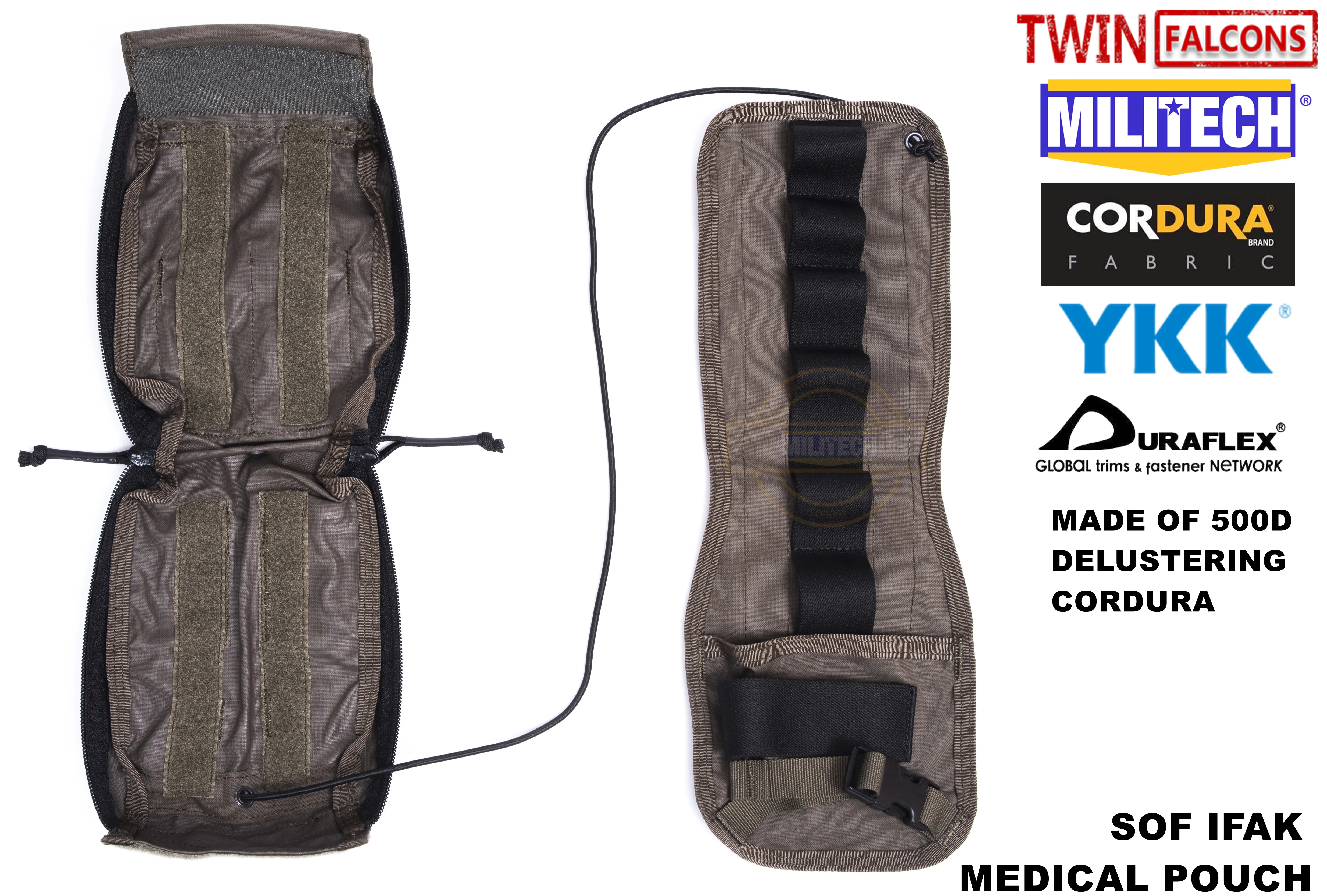 MILITECH twinfalcon TW Delustered MOLLE медицинский комплект первой помощи для травм сумка емки