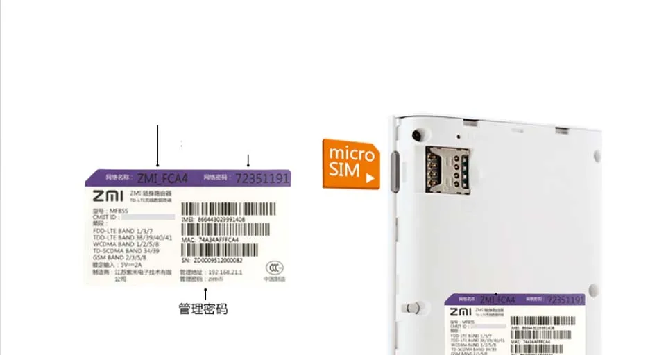ZMI 4G Wifi роутер 7800 мАч Внешний аккумулятор беспроводной wifi повторитель 3G4G роутер Мобильная точка доступа 7800 мАч Внешний аккумулятор MF855